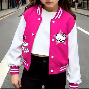 Hello Kitty Pink Varsity Jacket